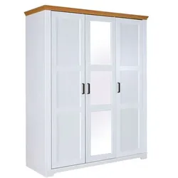 Inter Link Kleiderschrank Maluno 166 x 208 cm Holz Weiß