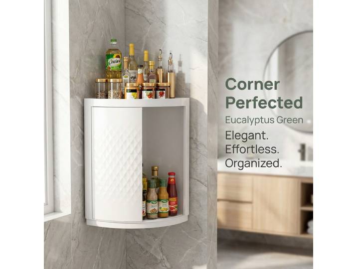 360 ° Étagère de rangement rotative, Étagère à épices de cuisine, Étagère d'angle, Étagère de rangement pour bouteilles, Organisateur d'épices, Étagère pour bouteilles d'assaisonnements