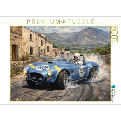 CALVENDO Puzzle Shelby Cobra 427 von Innes Ireland GB) und Masten Gregory (USA) | 1000 Teile Lege-Größe 64x48cm Foto-Puzzle für glückliche Stunden