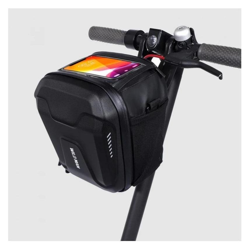 Wildman Bicycle accessory traveling bag for handlebars with zipper GS9 3L vlack (3 l, Rahmentasche) (47624384)