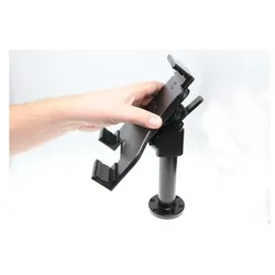 Brodit Sockelhalterungen, 180-230 mm, schwenkbar, Smartphone Halterung, Schwarz