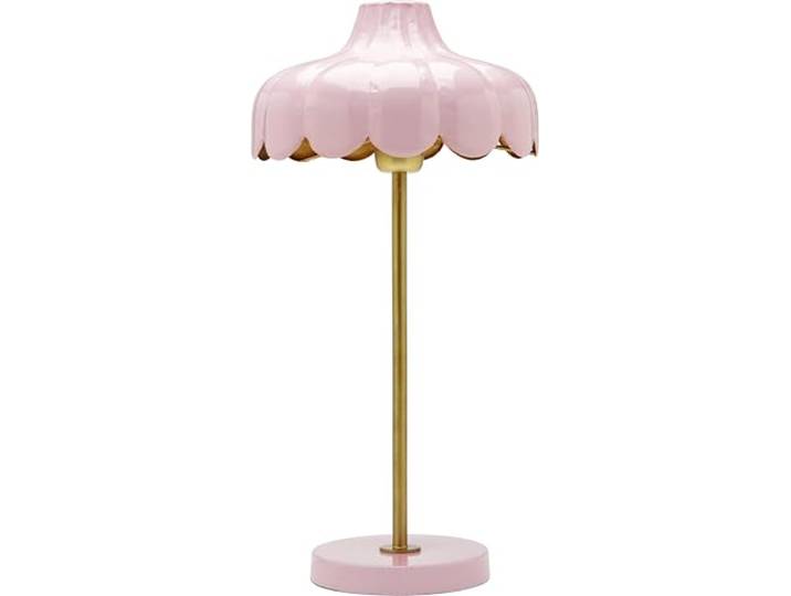 PR Home Wells Tischleuchte, Blumen-Design in Rosa & Gold, E27, 24x50 cm Skandinavische Blumenlampe für stilvolles Zuhause Perfekte Akzentbeleuchtung für Wohnzimmer, Schlafzimmer, Büro.
