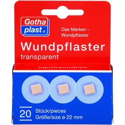 Gothaplast Wundpflaster Transparent Durchm. 2.2 cm 20 ST