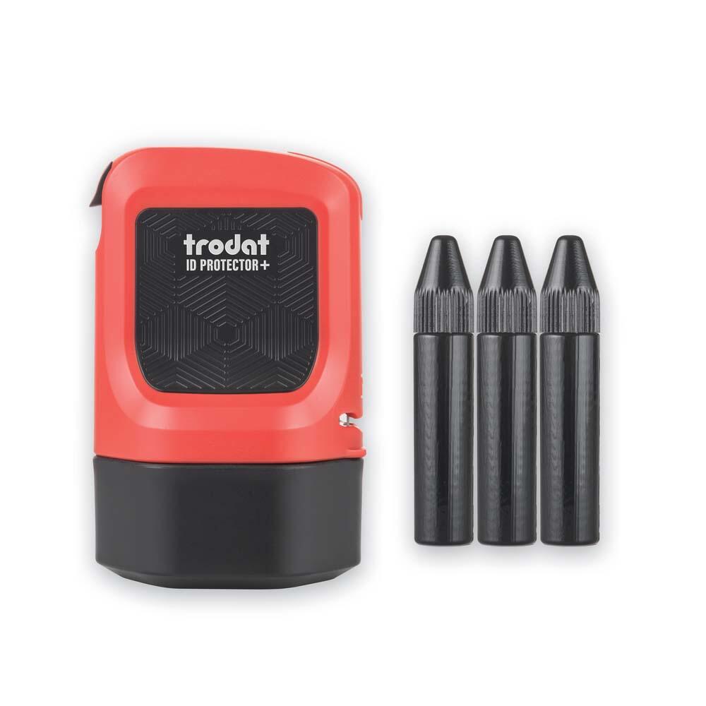 trodat tradat Datenschutz-Rollstempel-Set ID Protector+, rot 199526