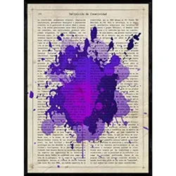 POSTER Lila Beizfarben A4 Rahmenlos