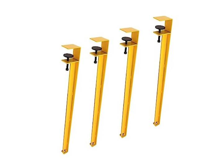 BVBFKSAA Metall-Möbelbein, 4 Stück Tischbeine aus Metall – Möbelbeine Moderne(Yellow)