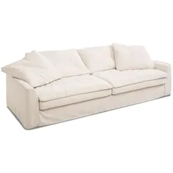 DAHEIM Sofa Sake Stoff Weiß Ivory