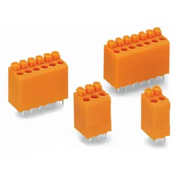 Wago 735-123 Leiterplattenklemme, Drücker, 1, 5 mm2, orange 735123  - 110 Stück