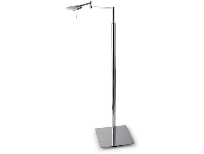 Leselampe Chaim chrom Metall 500 lm H 150 cm - LED - LED Energiesparlampen