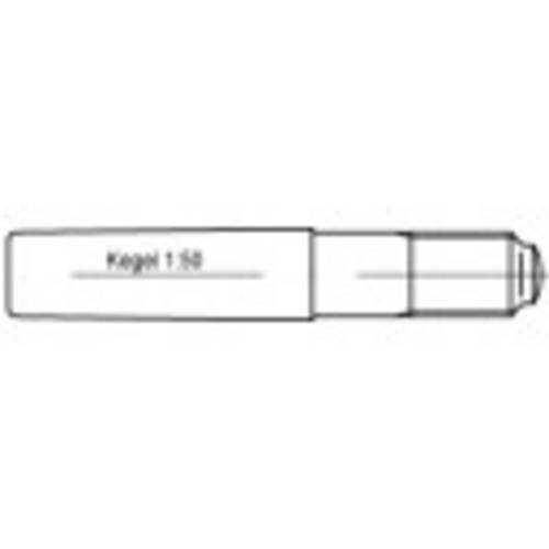 TOOLCRAFT 106188 Kegelstift (Ø x L) 20mm x 19cm Stahl 1St.