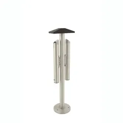 Standaschenbecher mit zwei Aschern aus Aluminium mit stabilem Regendach aus Kunststoff, feuerfest