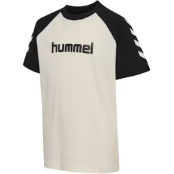 hummel hmlJR Logo T-Shirt Kinder 9458 - marshmallow/black 104