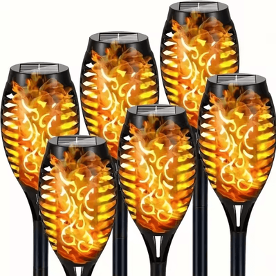 Uplift Curations 12LED Solar Flame Torch Lights Waterproof Flickering Garden & Pathway Outdoor Solar Lamps 12led 1