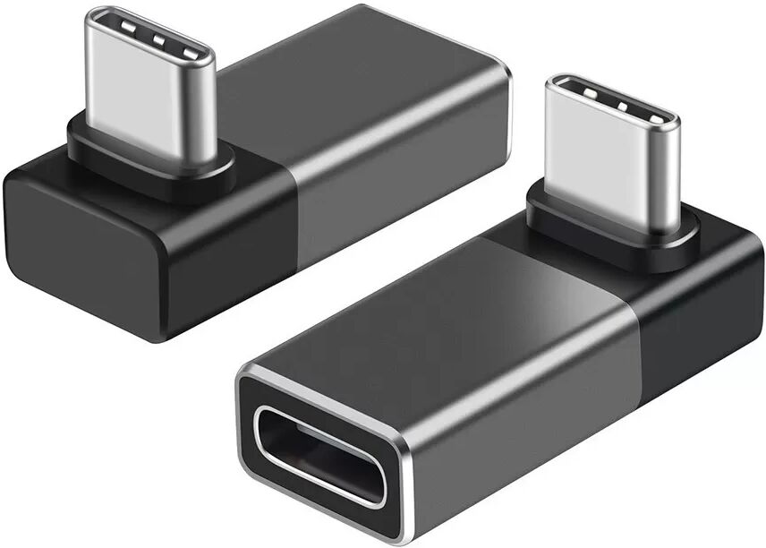 INF Adaptateur USB4 Type-C Mâle vers Femelle - Convertisseur à Angle Droit, Supporte 240W & 40Gbps