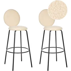 BARSTÜHLEN 2er-Set Hellbeige Emery