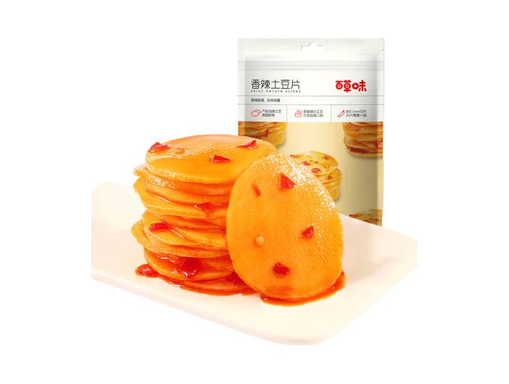 Be&Cheery pittige aardappelschijfjes 210 g