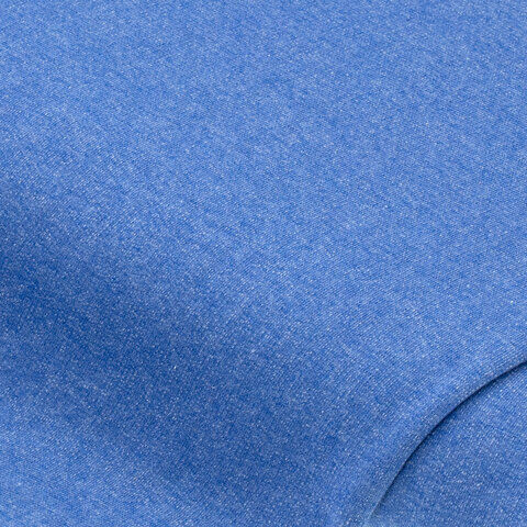 Sweatstoff "Basic" mit weich gerauter Innenseite, jeans-melange