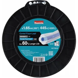 Makita, Zubehör Gartenmaschinen, Mähfaden Cored Four-Leaf 1,65mm x 445m (Rasentrimmer)