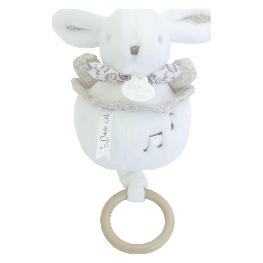 Doudou et Compagnie Musikspieluhr Hase weiss 20cm (DC4365)