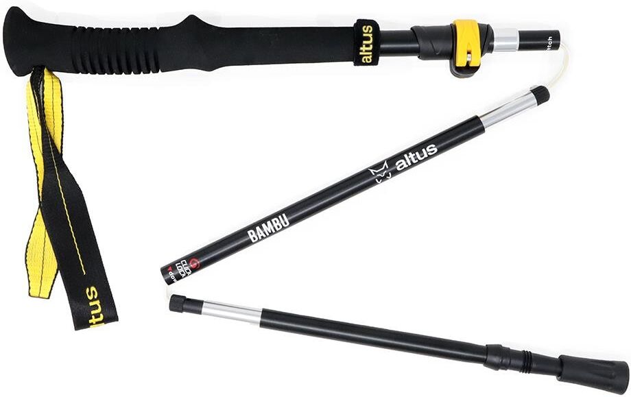 Altus Bastón de trekking Bambu K30 . Negro