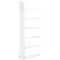 Kerkmann Anbauregal »Dante 6 OH« ohne Rückwand weiß, 80x225x32.5 cm