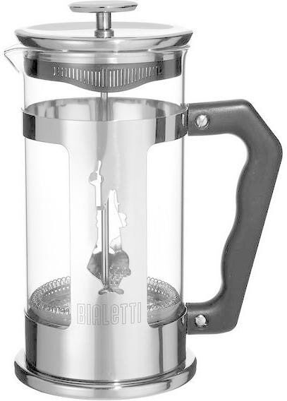 Kaffeebereiter BIALETTI "Preziosa French Press", silber (silberfarben), H:17,5cm, Kaffeemaschinen, Kaffeebereiter silberfarben Einheitsgröße