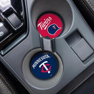 Evergreen Minnesota Twins 4-Piece Ceramic Car Coaster Set
