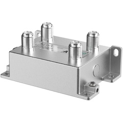 Axing BVE4-02X 4-fach Verteiler, 7,5 dB, 5 - 1800 MHz, Bauform 02 BVE00402X BVE 4-02X