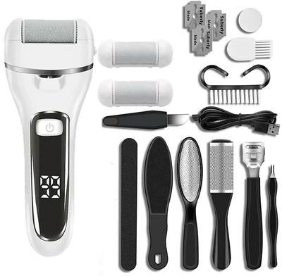 Inspired Finds Professional USB Rechargeable Electric Foot File Callus Remover For Smooth Soft Heels Professional USB Rechargeable Electric Foot File Callus Remover For Smooth Soft Heels