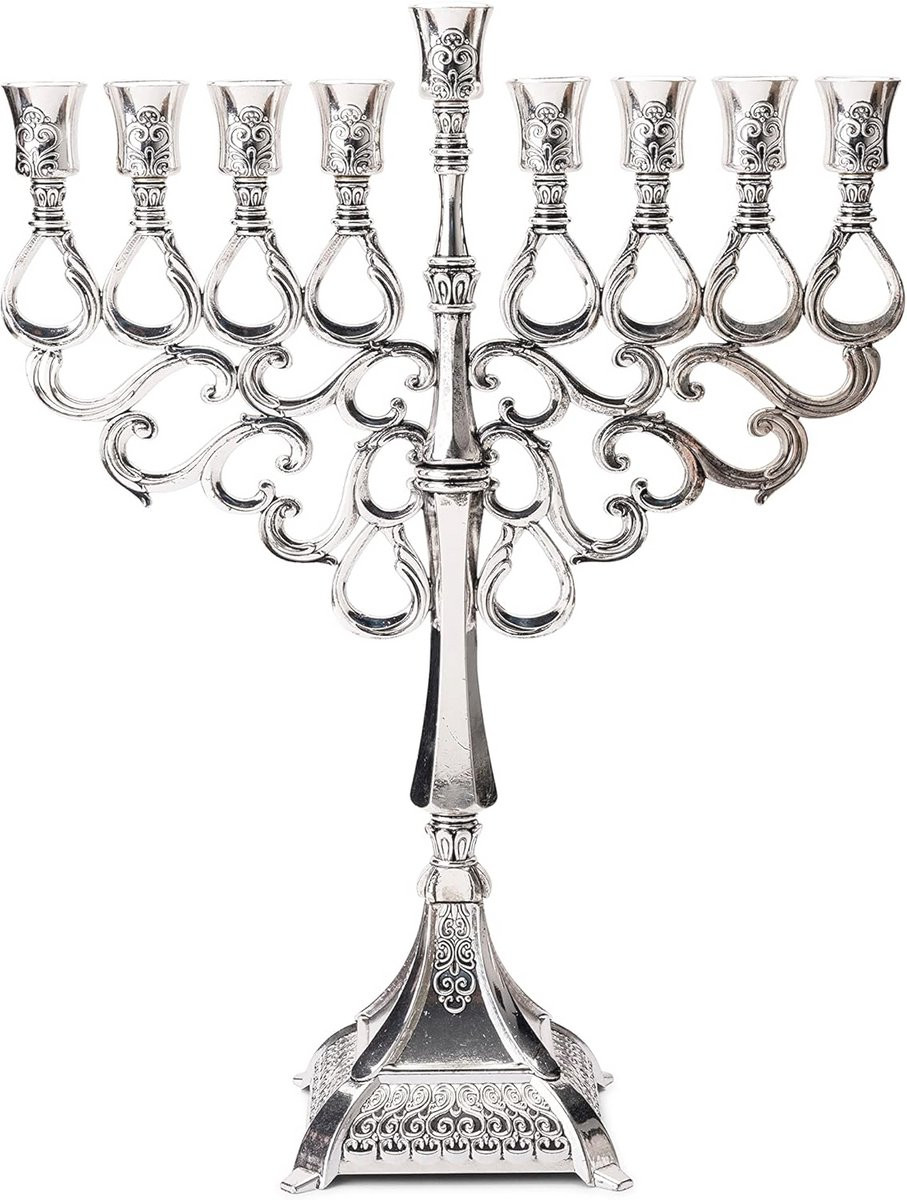 Elegante 9 Tak Hanukiah Menorah Joodse Kaarsenhouder voor Chanoeka