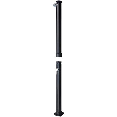 Solardusche GRE, schwarz, B:11cm H:214cm L:11cm, Kunststoff, Outdoorduschen, Kunststoff, Höhe: 214 cm, 20 Liter Tank