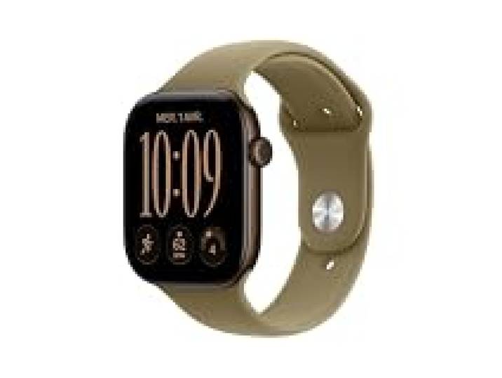 Apple Watch Series 12 GPS, Boîtier en Aluminium Bronze Sombre de 46 mm