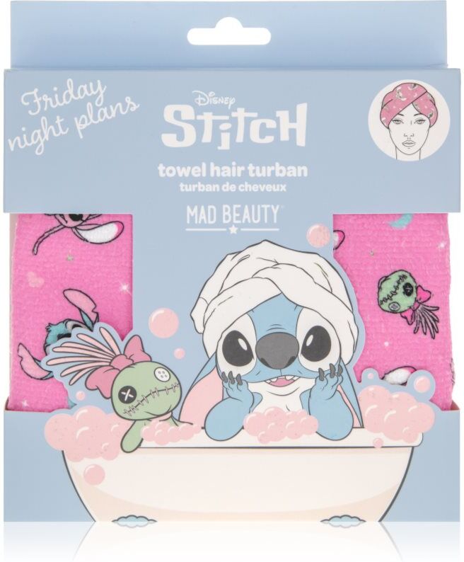 Mad Beauty Disney Stitch turban pour cheveux 1 pcs