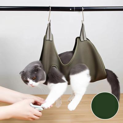 Inspired Finds Pet Grooming Hammock Helper For Safe Nail Trimming & Grooming Care black m