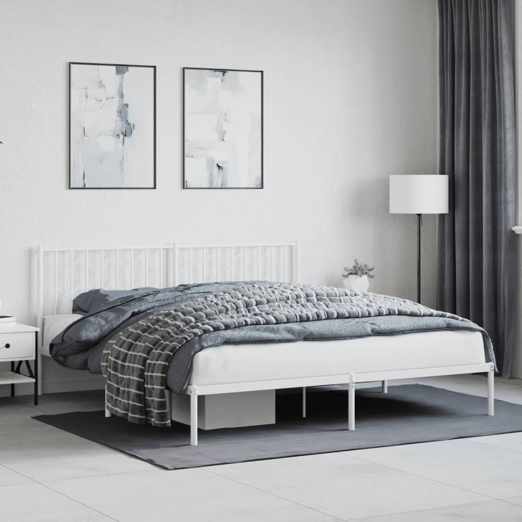 vidaXL Bed Frame White 183 x 213 cm