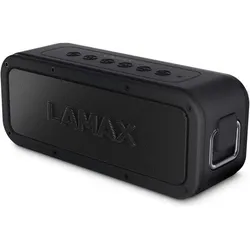Lamax LMXSM1B Tragbarer Lautsprecher Tragbarer Stereo-Lautsprecher (15 h), Bluetooth Lautsprecher, Schwarz