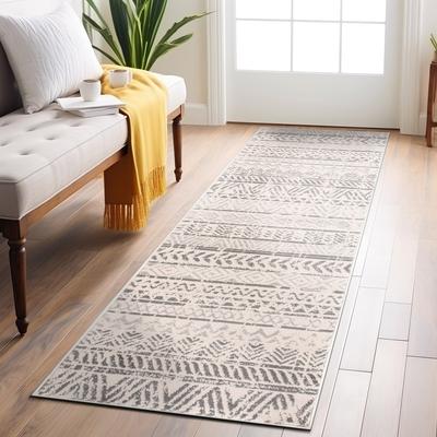 The Curated Nomad Midtown Geometric Distressed Bohemian Rug