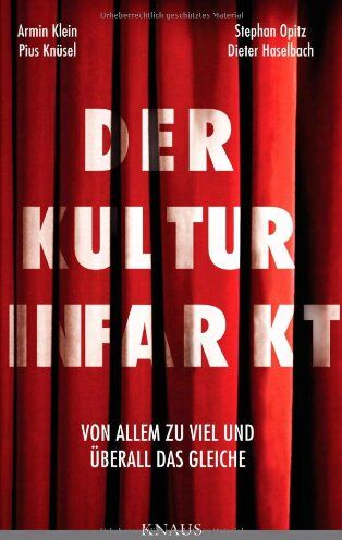 Dieter Haselbach - Der Kulturinfarkt: Von Allem zu viel und überall das Gleiche. Eine Polemik über Kulturpolitik, Kulturstaat, Kultursubvention. - Preis vom 09.10.2026 07:28:09 h