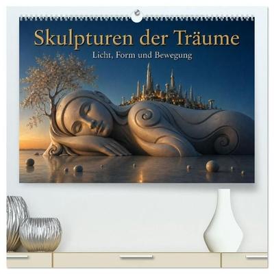 Skulpturen der Träume - Licht, Form und Bewegung (hochwertiger Premium Wandkalender 2027 DIN A2 quer), Kunstdruck in Hochglanz