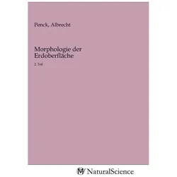 Morphologie der Erdoberfläche, Fachbücher von Albrecht Penck
