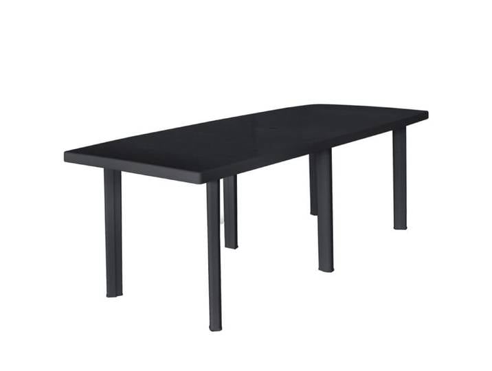 SALE 2025 Table de jardin table d'extérieur table d'appoint Anthracite 216x90x72 cm Plastique 19 7 Kg 7137