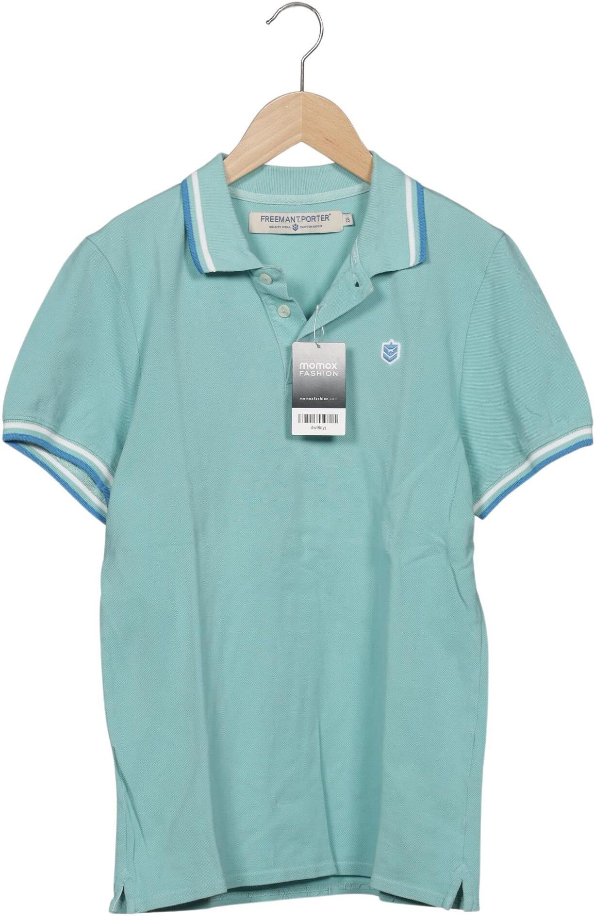 Freeman T. Porter Herren Poloshirt, Hellblau, Gr. XS, Baumwolle - Second Hand
