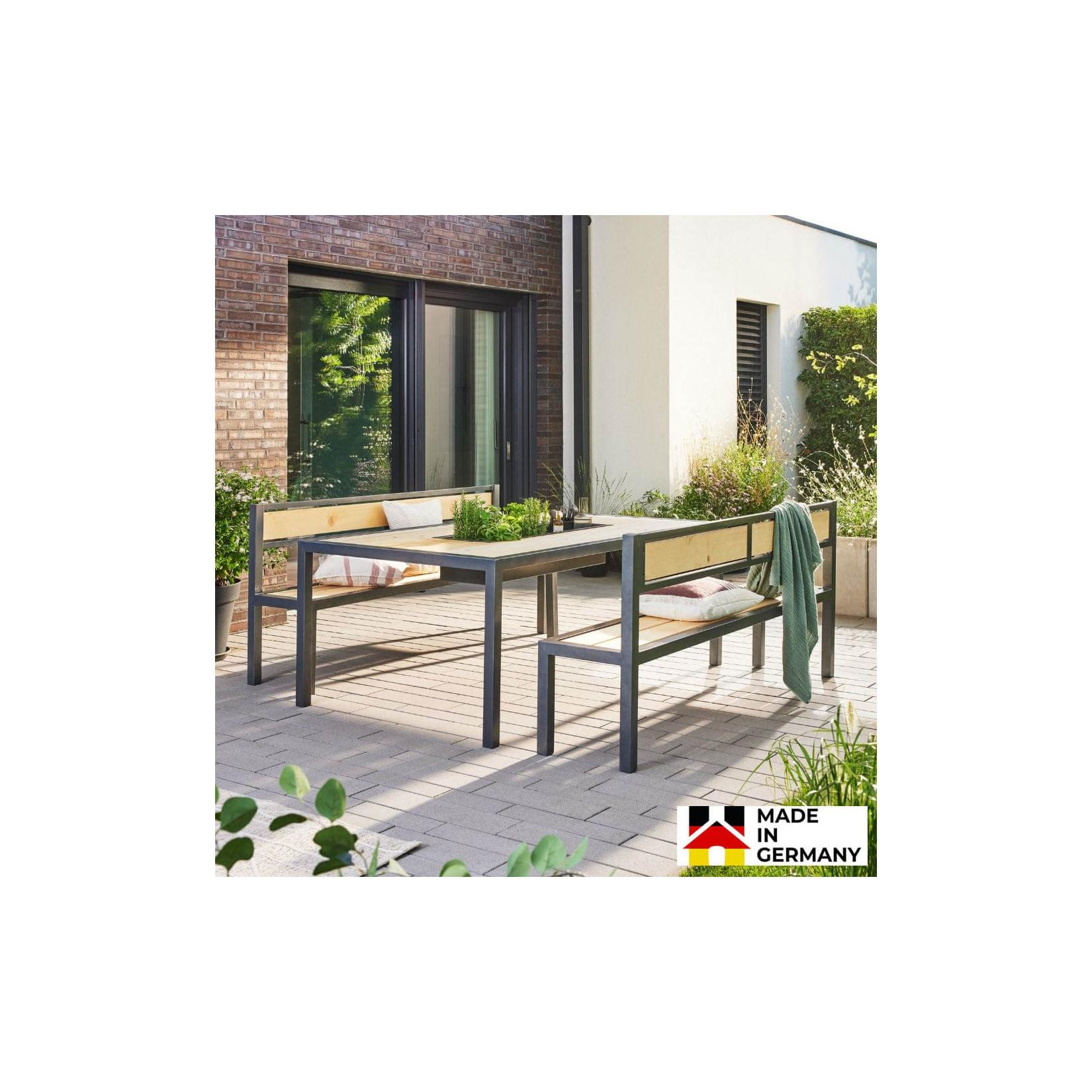 HOME DELUXE Sitzgarnitur aus Lärche NAXOS - 200 x 43 cm Made in Germany