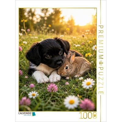 CALVENDO Puzzle Zwei kleine Herzen | 1000 Teile Lege-Größe 64x48cm Foto-Puzzle für glückliche Stunden
