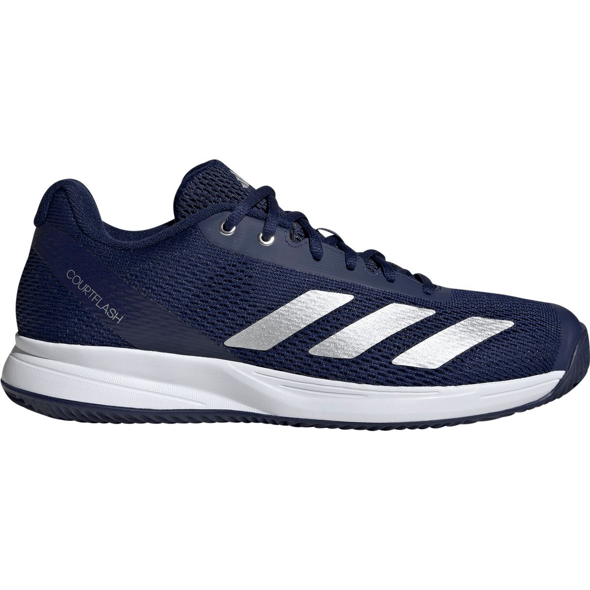 adidas Courtflash Speed 2 Tennis Shoes dark blue-silver met.-ftwr white (043A) 10.5 JR4507-043A-670