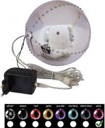 Europalms LED Snowball 15cm, pink TILBUD NU lyserød