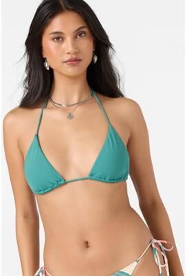 O'Neill s Saltwater Solids Venice Triangle Bikini Top in North Sea, Size XL, Elastane/Polyamide