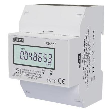 RS PRO Leistungsmessgerät LCD 92 mm x 92 mm (734577)