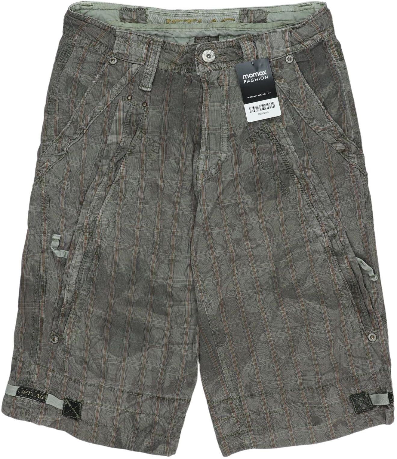 Jet Lag Herren Shorts, Grün, Gr. W29, Baumwolle - Second Hand