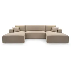 WOHNLANDSCHAFT Corso U 365 cm cappuccino